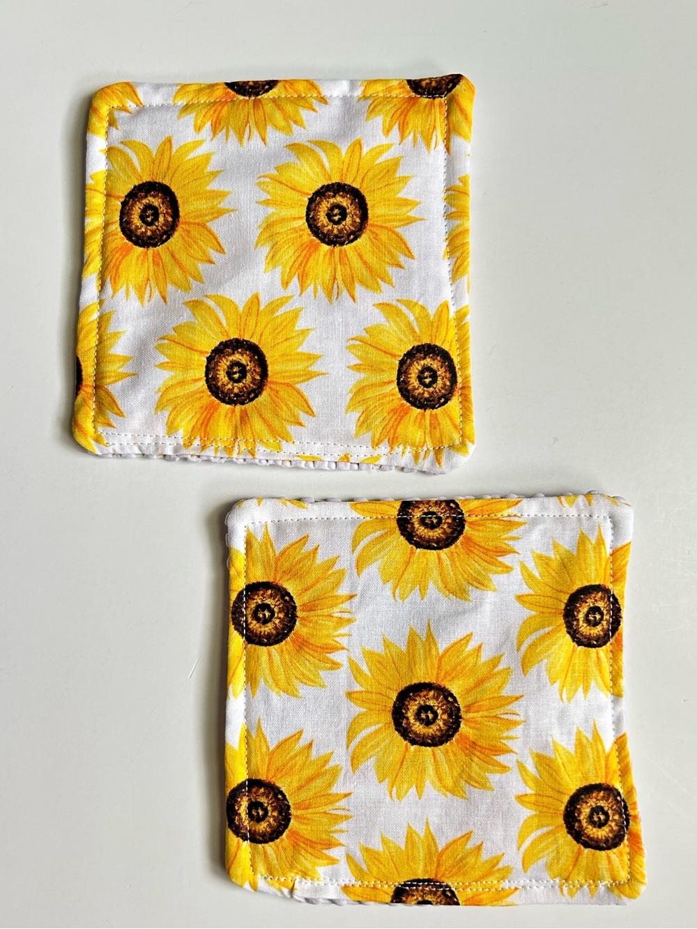 Hand Crafted Floral Sunflower Non Slip Jar Grippers Opens Hard to Turn Lids